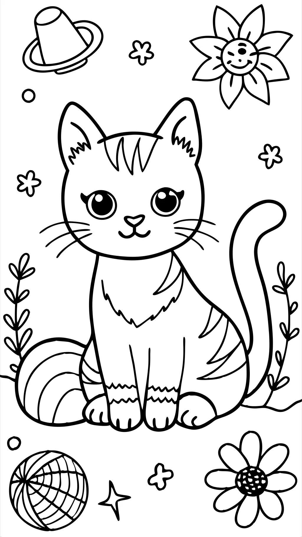 coloriages gratuits de chats